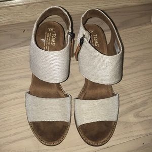 TOMS Majorca Sandal - Women's - Ivory Fabric